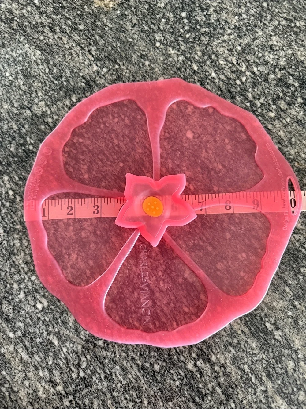 Charles Viancin Hibiscus 🌺 Silicone Lid/Cover NWOT
